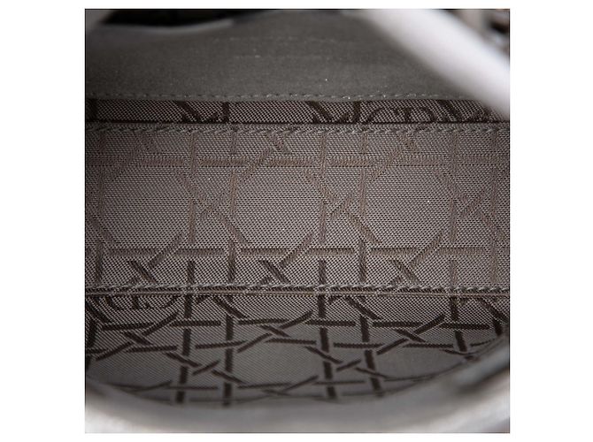 Dior Lady Dior in pelle di vitello metallizzata micro argento - vista 4