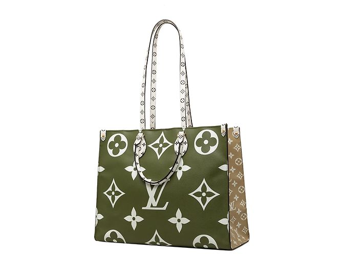 Louis Vuitton Green Monogram Reverse Giant OnTheGo GM Verde - vista 2