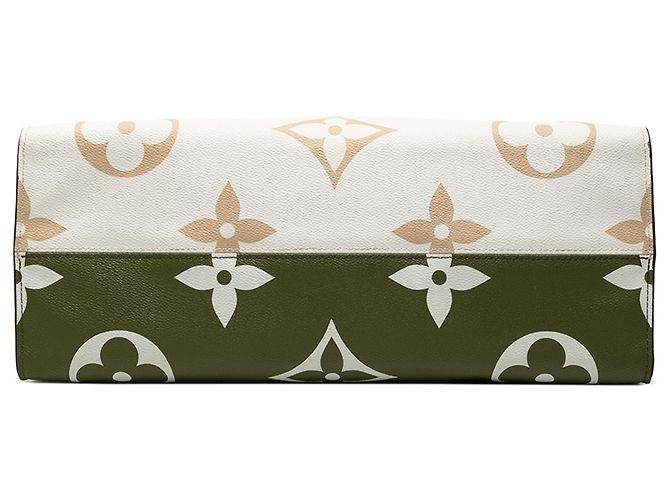 Louis Vuitton Green Monogram Reverse Giant OnTheGo GM Verde - vista 3