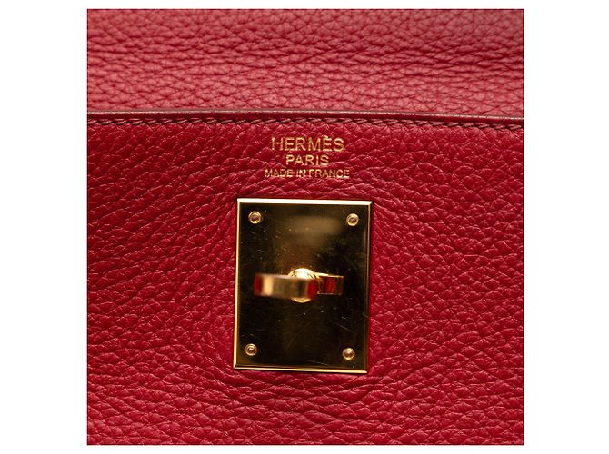 Hermès Red Clemence Kelly II Retourne 32 Rosso - vista 5