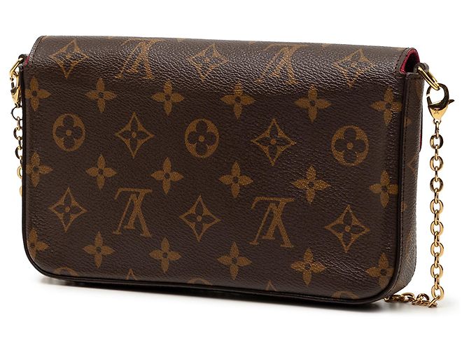 Louis Vuitton Pochette Felicie Monogram Marrone - vista 2