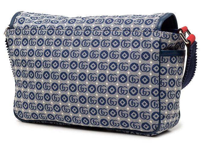 Gucci Blue Kids GG Canvas Star Umhängetasche Blau - Ansicht 2