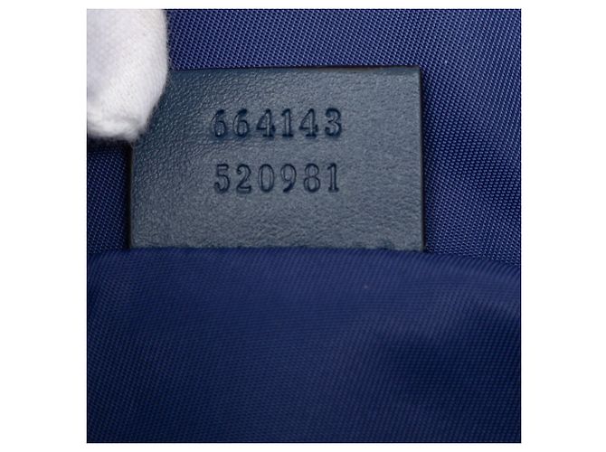 Gucci Blue Kids GG Canvas Star Umhängetasche Blau - Ansicht 6