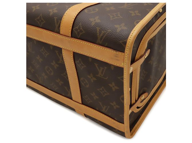 Trasportino per cani Louis Vuitton Monogram Marrone 40 - vista 7