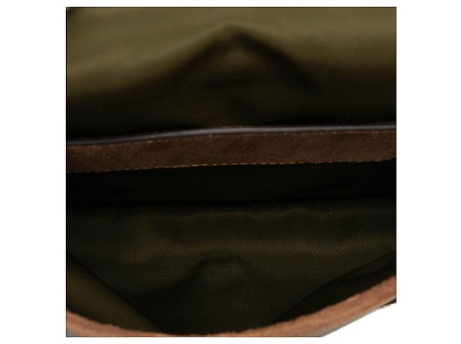Custodia per smartphone in nylon Re con bordi in scamosciato verde Prada Verde oliva - vista 4