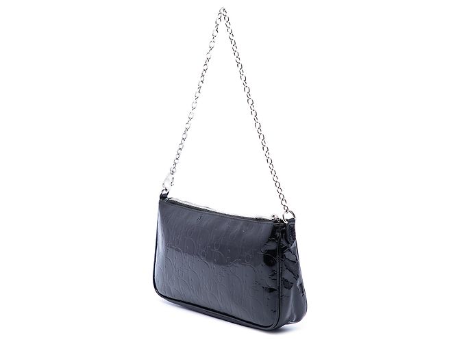Borsa a tracolla Diorissimo in vernice nera Dior Nero - vista 2