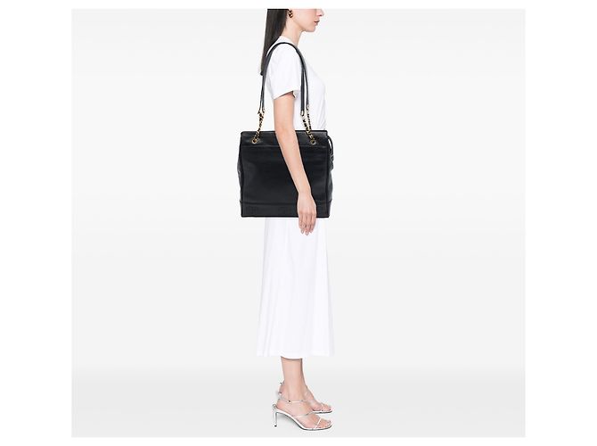 Tote Chanel Black Triple CC Caviar Nero - vista 6