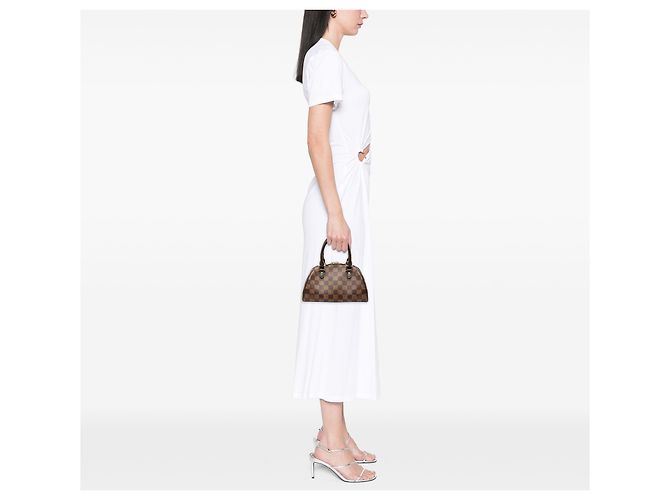 Louis Vuitton Marrone Damier Ebene Mini Ribera - vista 7