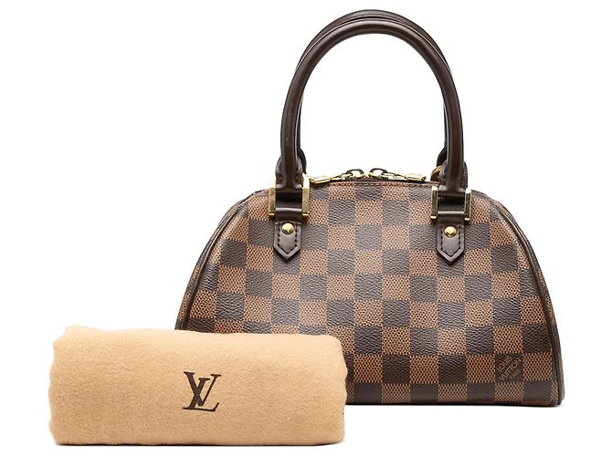 Louis Vuitton Marrone Damier Ebene Mini Ribera - vista 8