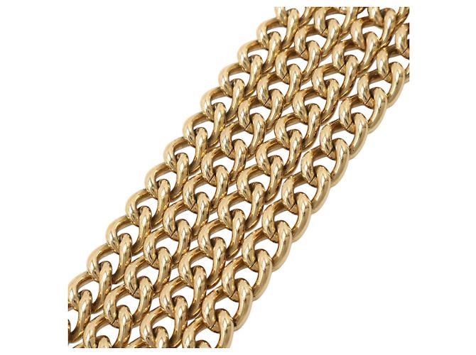 Louis Vuitton Black Leather Louise Chain MM Nero - vista 9