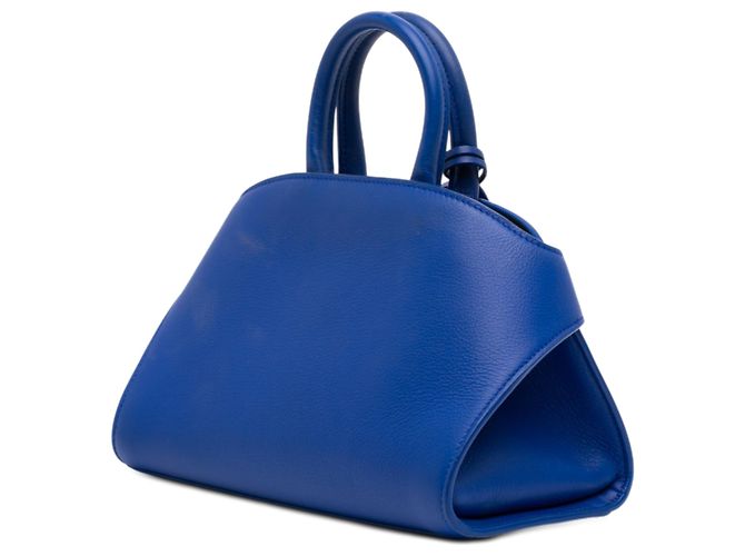 Salvatore Ferragamo Borsa Hug in pelle di vitello blu Ferragamo XS - vista 2