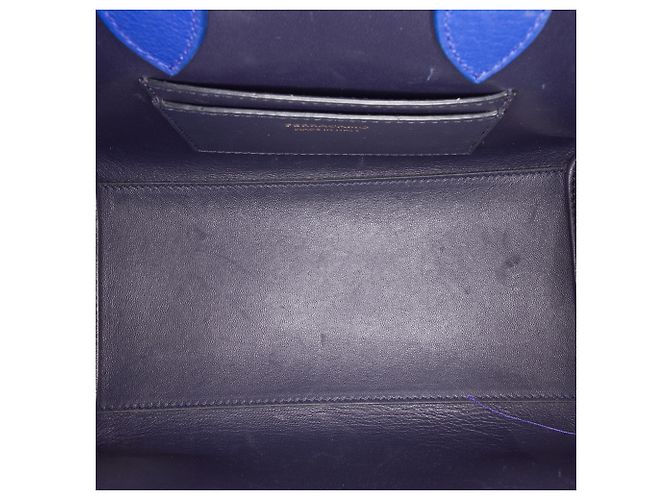 Salvatore Ferragamo Borsa Hug in pelle di vitello blu Ferragamo XS - vista 4