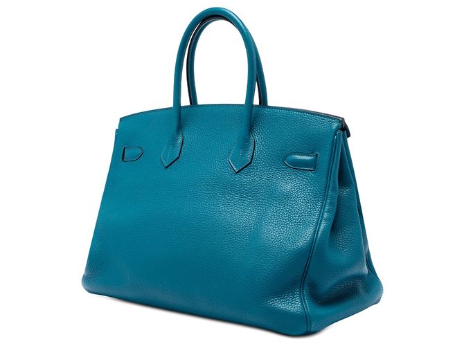 Hermès Blue Clemence Verso Birkin Retourne 35 - vista 2