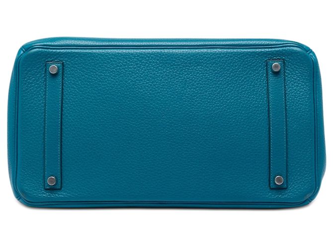 Hermès Blue Clemence Verso Birkin Retourne 35 - vista 3