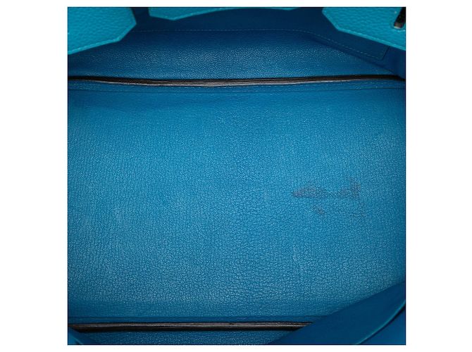 Hermès Blue Clemence Verso Birkin Retourne 35 - vista 4