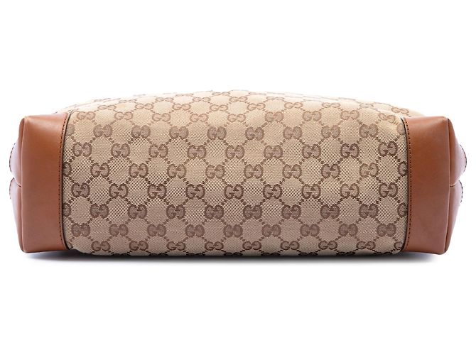 Gucci Beige GG Canvas Web Crossbody - vista 3