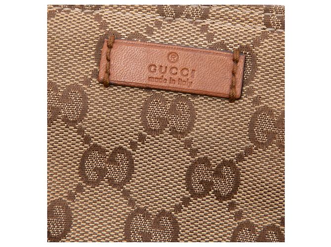 Gucci Beige GG Canvas Web Crossbody - vista 5