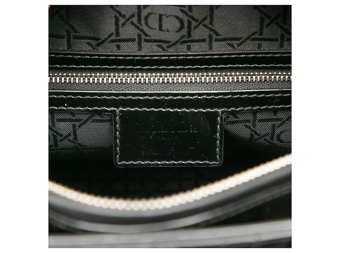 Dior Black Large Patent Cannage Lady Dior Nero - vista 5