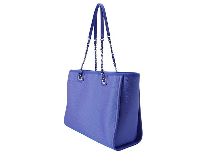 Tote Deauville in tela viola piccola Chanel Porpora - vista 2