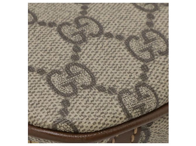 Borsa a tracolla Gucci Beige GG Supreme Interlocking G - vista 7