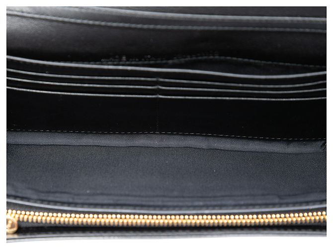 Dior Black Patent Cannage Lady Dior Wallet On Chain - view 4