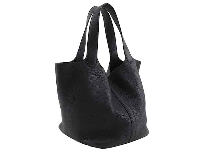 Hermès Black Clemence Picotin Lock 22 Nero - vista 4