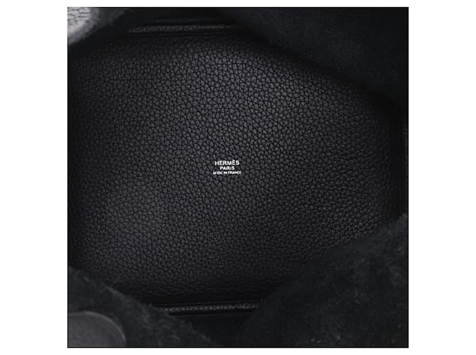 Hermès Black Clemence Picotin Lock 22 Nero - vista 5