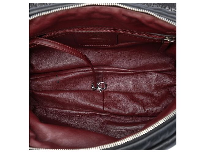 Borsa a tracolla Chanel Black Large Quilted Caviar Coco Cocoon Nero - vista 4