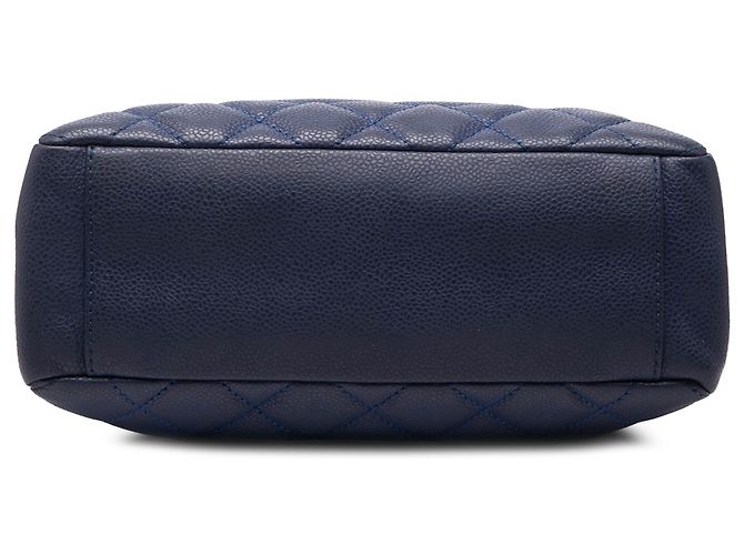 Chanel Blue Caviar Petite Shopping Tote Blau Marineblau - Ansicht 3
