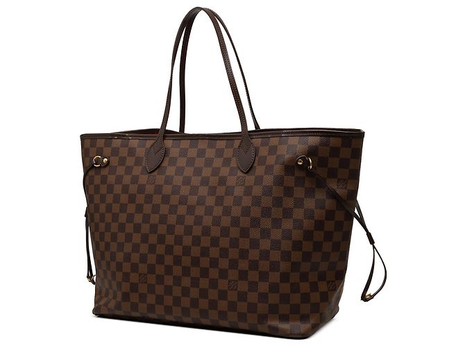 Louis Vuitton Marrone Damier Ebene Neverfull GM - vista 2