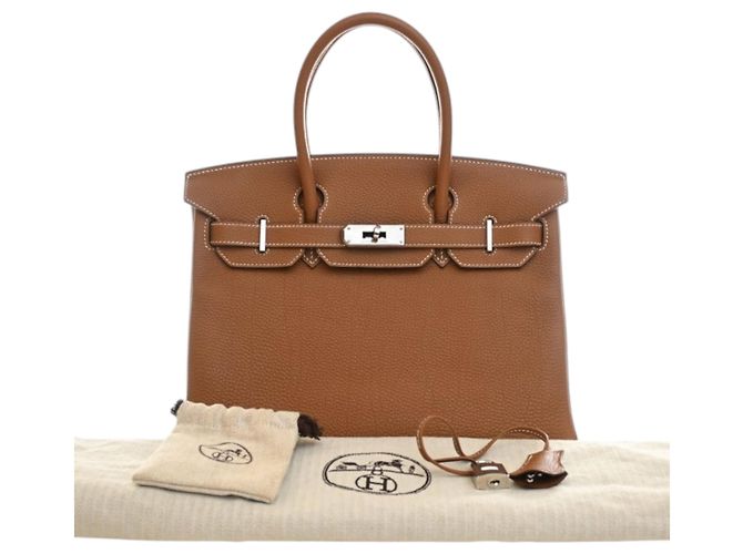 Hermès Marrone Togo Birkin Retourne 30 - vista 15