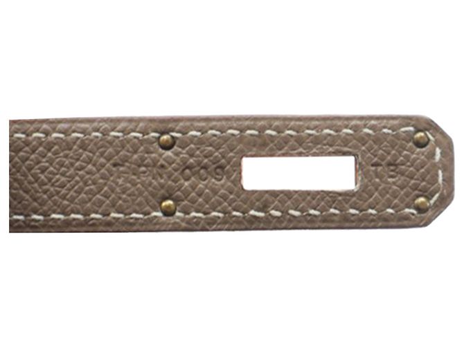 Hermès Kelly II Sellier in pelle Epsom marrone 32 Taupe - vista 6