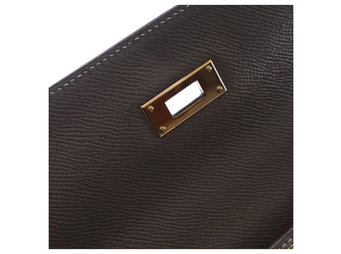 Hermès Kelly II Sellier in pelle Epsom marrone 32 Taupe - vista 7