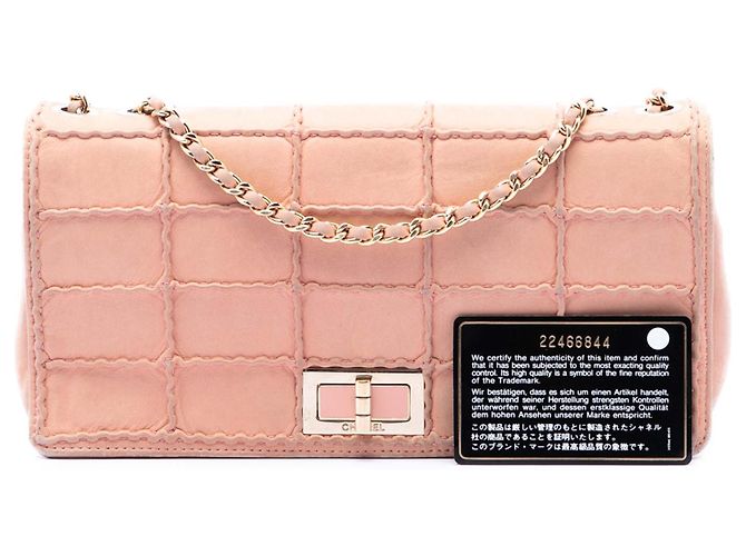 Chanel Pink Small Stitched Iridescent Lambskin Reissue 2.55 Single Flap Rosa - vista 7