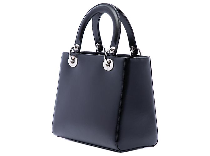 Lady Dior in pelle di vitello nera misura Medium Nero - vista 2