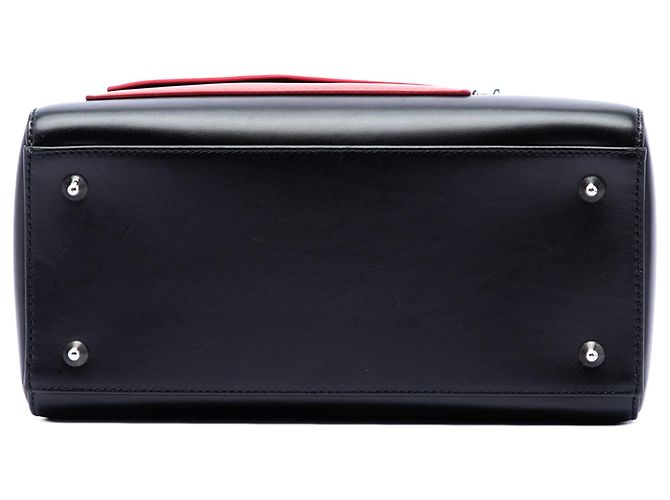 Lady Dior in pelle di vitello nera misura Medium Nero - vista 3