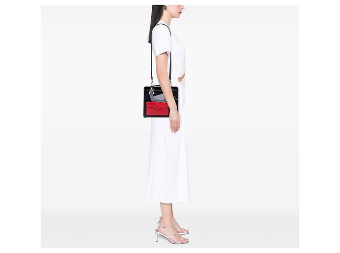 Lady Dior in pelle di vitello nera misura Medium Nero - vista 6