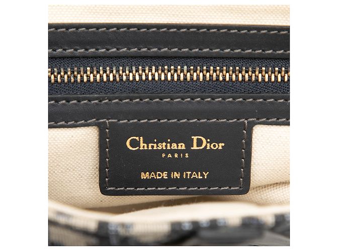 Borsa Saddle in tela Blue Oblique Dior - vista 5