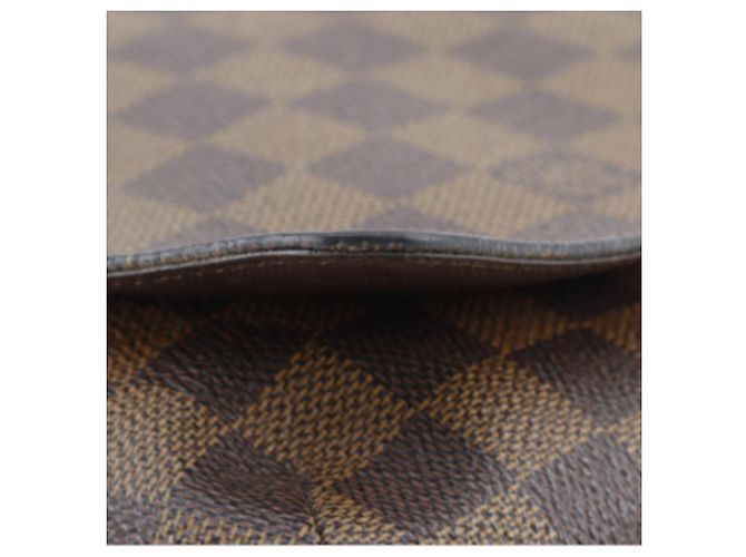 Louis Vuitton Marrone Damier Ebene Musette Tango Long Strap - vista 11