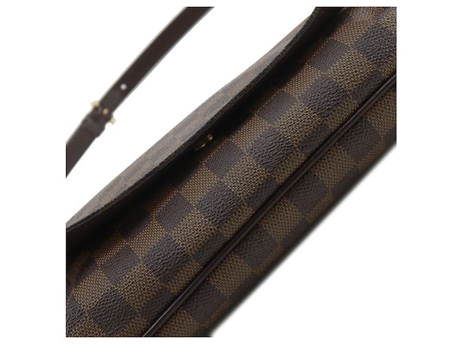Louis Vuitton Marrone Damier Ebene Musette Tango Long Strap - vista 15