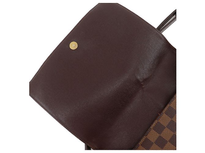 Louis Vuitton Marrone Damier Ebene Musette Tango Long Strap - vista 18