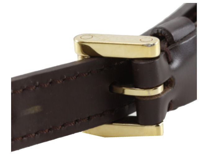 Louis Vuitton Marrone Damier Ebene Musette Tango Long Strap - vista 20