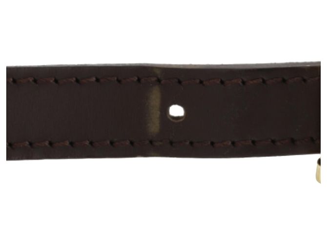 Louis Vuitton Marrone Damier Ebene Musette Tango Long Strap - vista 21