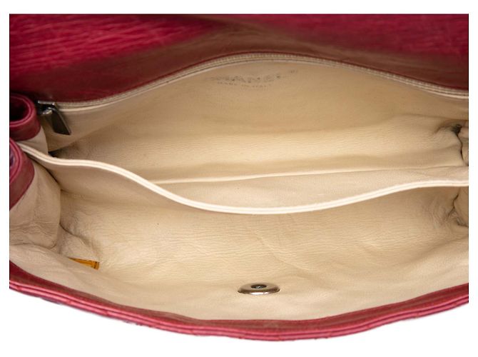 Chanel Soft Boy Flap in pelle di vitello liscio trapuntato rosso - vista 4