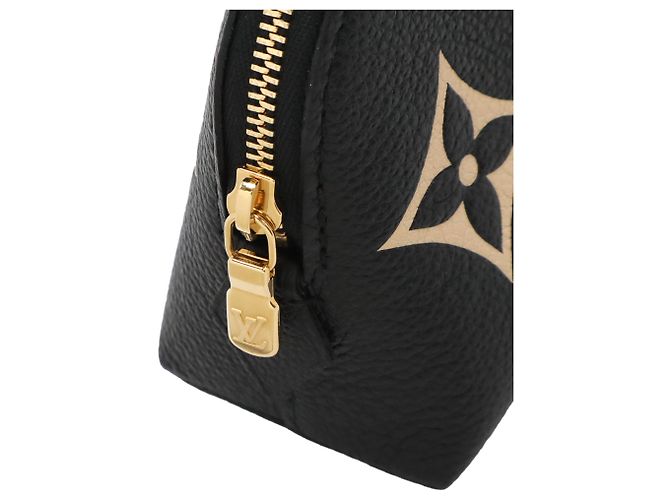 Pochette cosmetici Louis Vuitton Black Bicolor Monogram Empreinte Giant Nero - vista 5