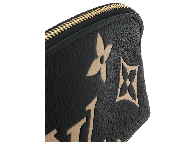 Pochette cosmetici Louis Vuitton Black Bicolor Monogram Empreinte Giant Nero - vista 6