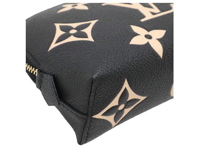Pochette cosmetici Louis Vuitton Black Bicolor Monogram Empreinte Giant Nero - vista 7
