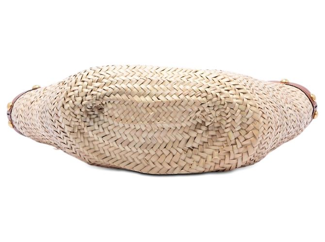 Céline Celine Beige Large Raffia Classic Studded Panier Tote - Ansicht 3