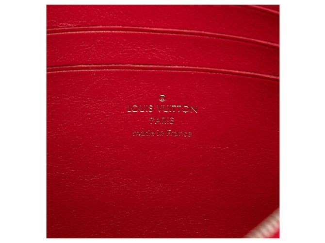 Pochette con zip New Wave in pelle di vitello rossa Louis Vuitton Rosso - vista 5