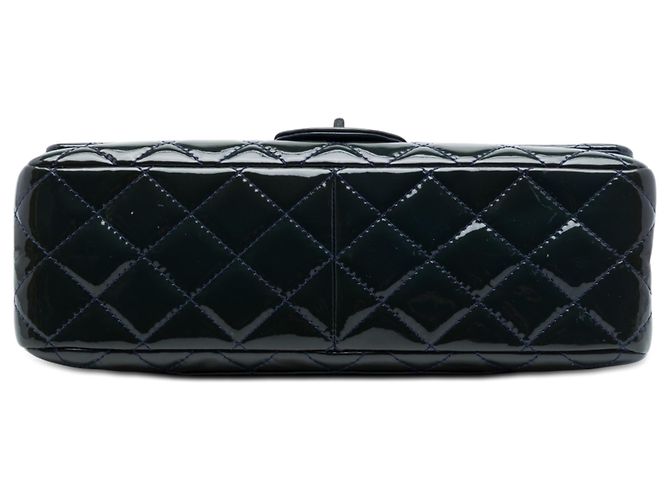 Chanel Blue Quilted Patent Reissue 2.55 Double Flap 227 Blu navy - vista 3